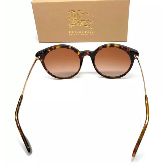 Burberry Women\'s Dark Havana Round Sunglasses!